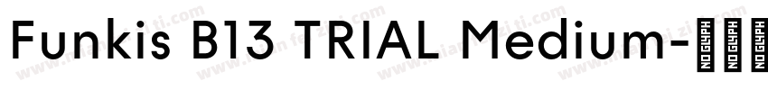 Funkis B13 TRIAL Medium字体转换